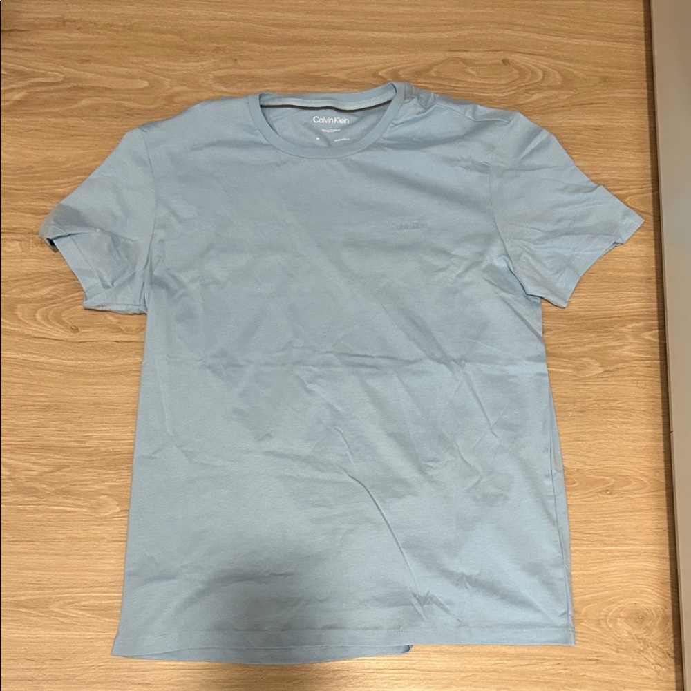 Calvin Klein Men's Sky Blue Short Sleeve Tee